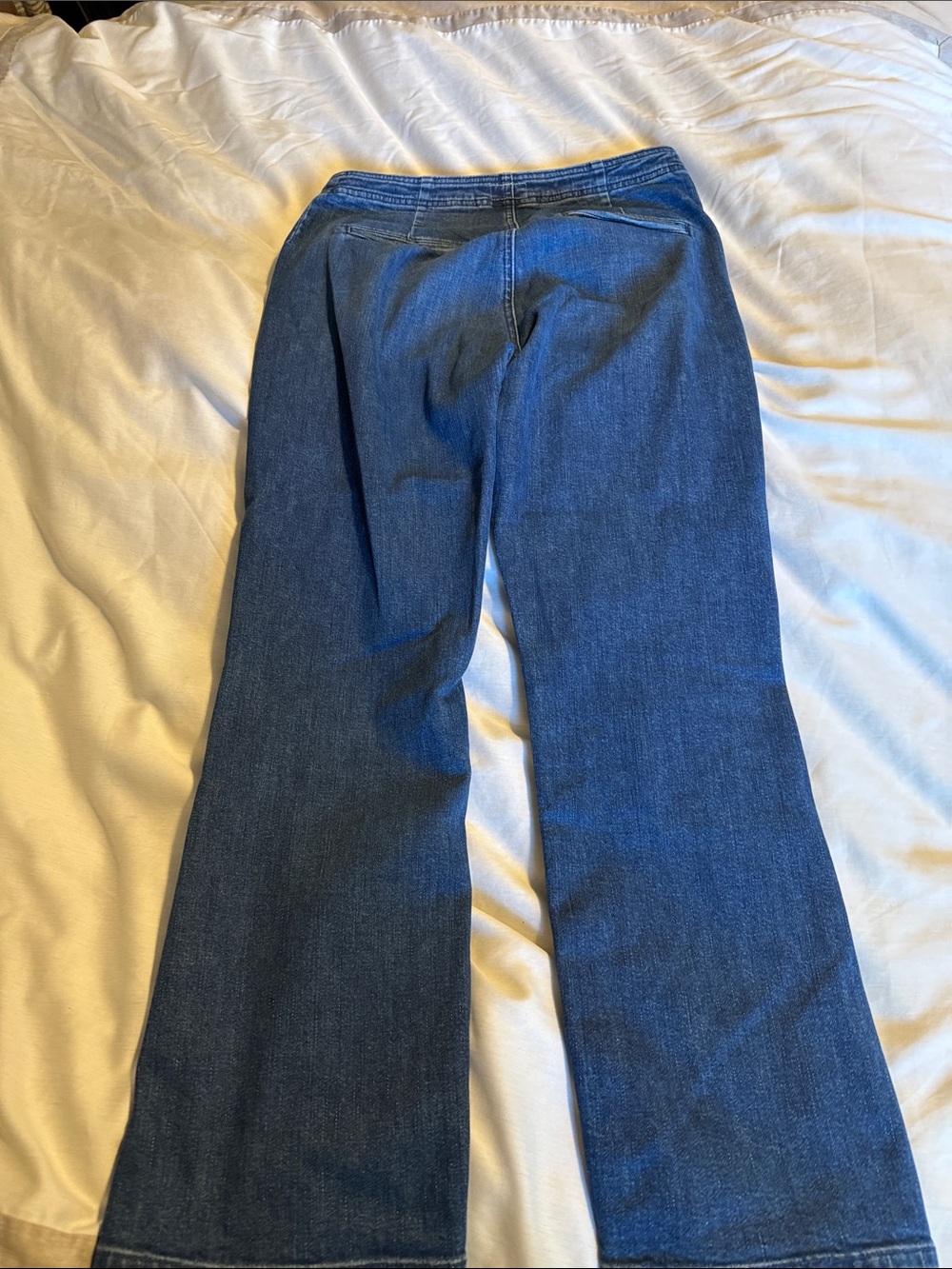 MOTHER Straight Leg Jeans in Blue Denim - Picture 5 of 6
